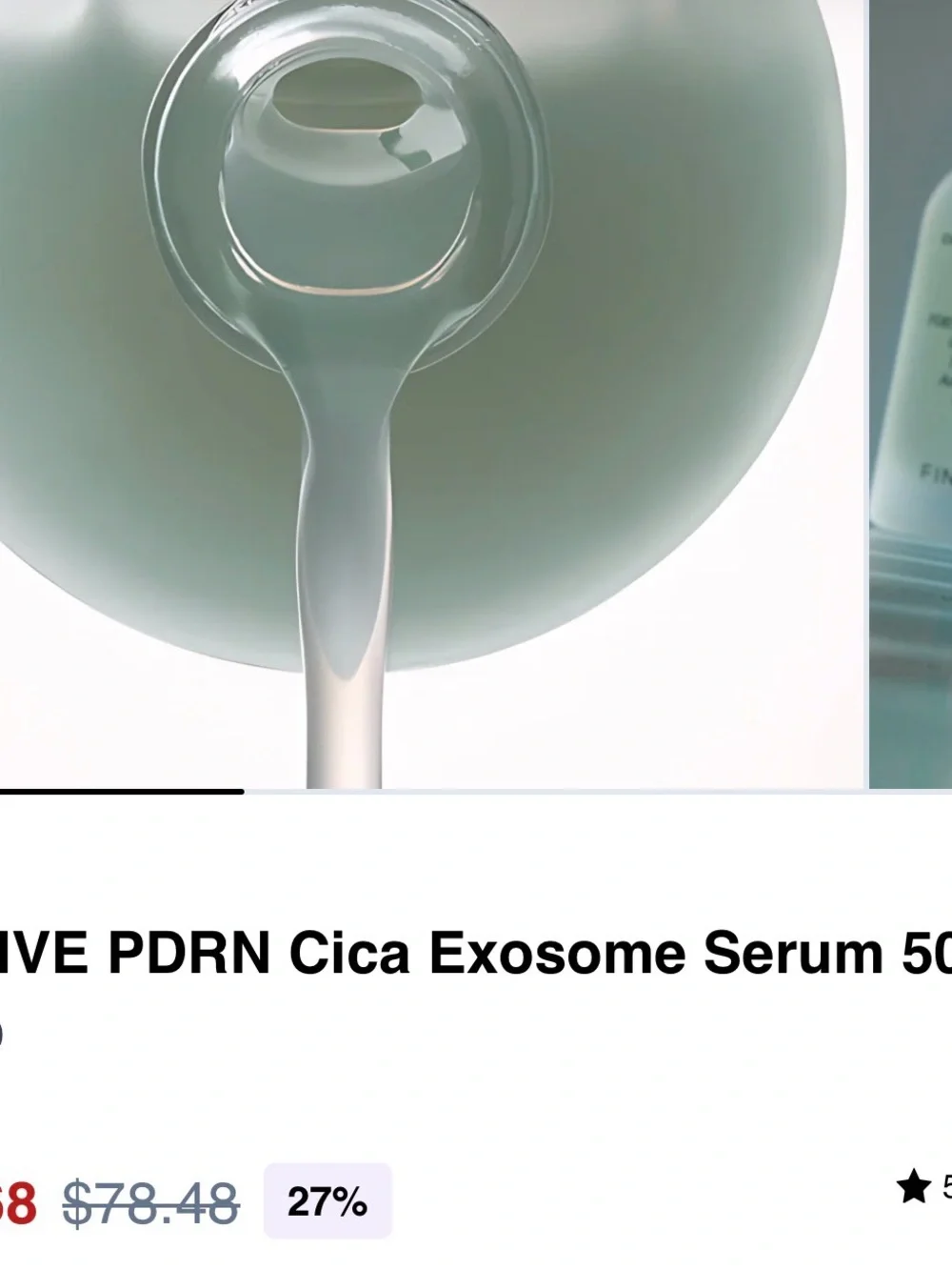 FINDIVE PDRN Cica Exosome Serum - Mint Green Bottle
